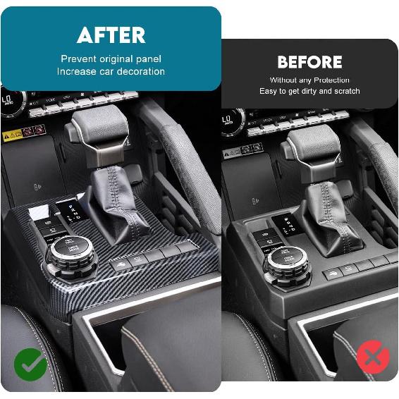 INTGET Gear Shift Panel Cover for 2024 2025 Toyota Tacoma Accessories ABS Plastic Interior Decoration for Tacoma SR/SR5/TRD PreRunner/Sport/Off-Road