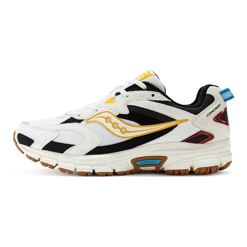 Saucony Cohesion 9 Comfortable Mesh, Textile Low top Running Shoes Men's White Black S28167-6