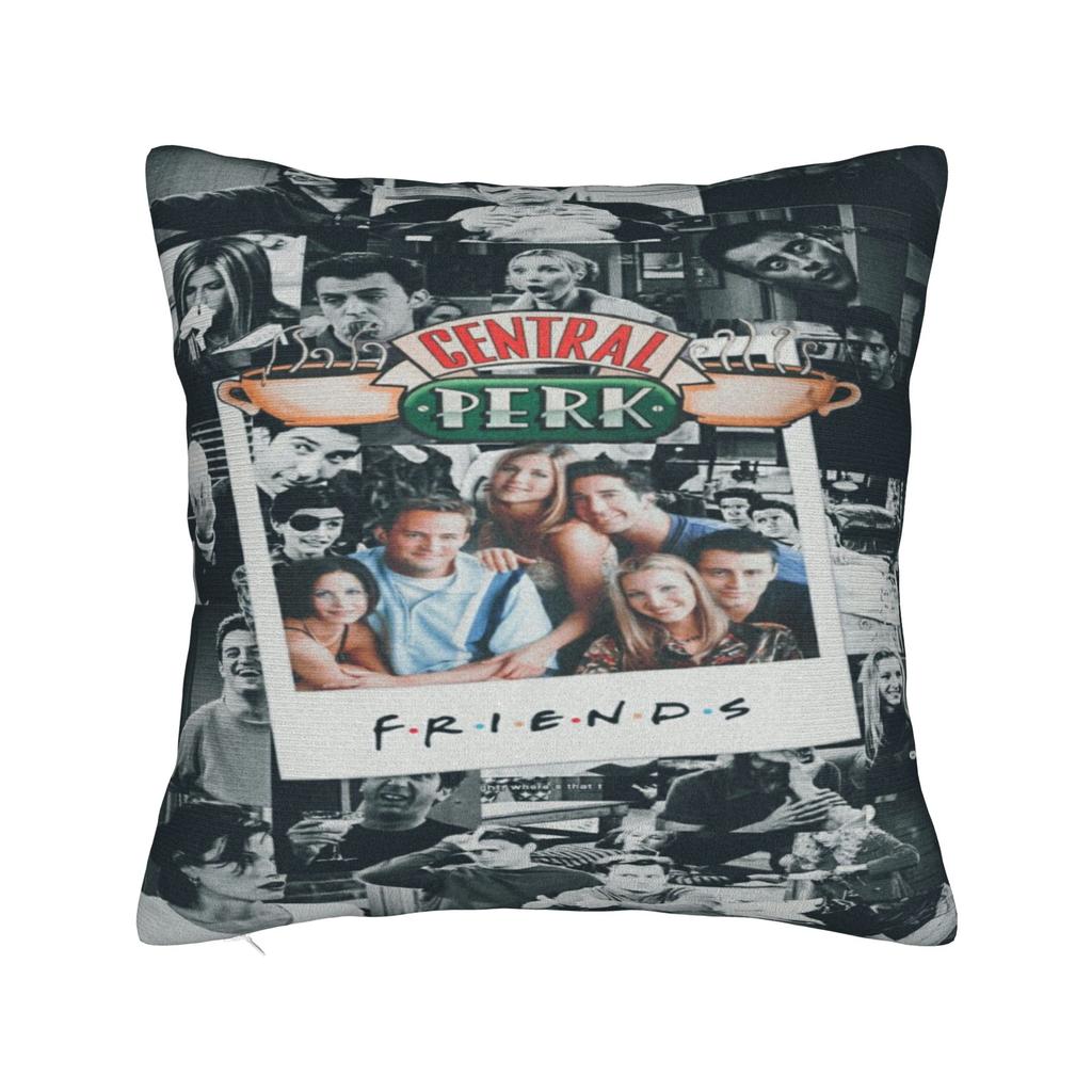 Federa per Cuscino Central Perk Friends TV Merch Stampa Federa Cuscino Copricuscini Decorazione Auto con Zip Multitaglia