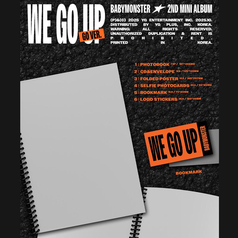 [PRE ORDER] BABYMONSTER – 2nd Mini Album [WE GO UP] (GO Ver.)