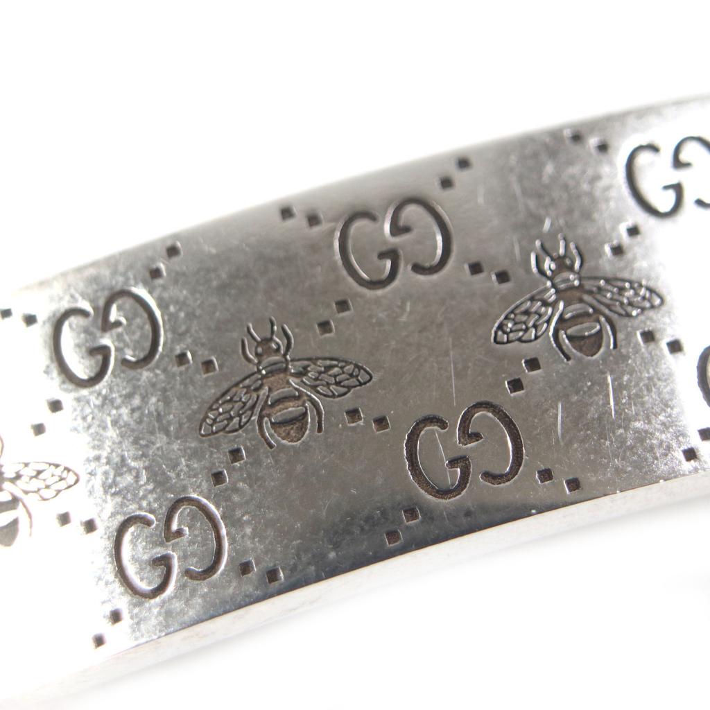 GUCCI bracelet GG Bee Engraved Bracelet Engraving Silver AG925 mens 18 728264 Used