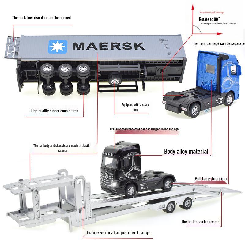 Children's Toy Container Truck Car Model