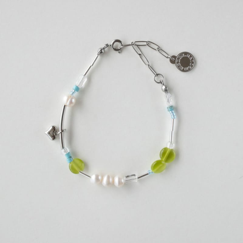 MERRYMOTIVE Orzeźwiająca bransoletka chirurgiczna z koralików i kamieni szlachetnych