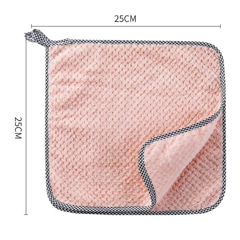Ultra-Absorbent Microfiber Kitchen Towels 5 PCS - Fast Drying Dish Cloths, Lint-Free Cleaning Rags for Dishes & Surfaces