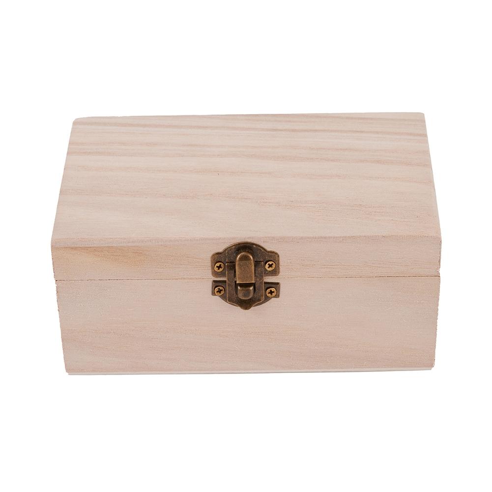 Christmas Box 1pcs/3pcs Plain Wooden Square Household