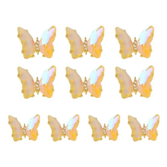 10Pcs Nail Decorations Sparkling Surface Beautifully Shiny Visual Effect Wide Faux Crystal Luxury