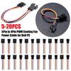 5Pin To 4Pin Fan Connector Adapter Converter Extension Cable Wire for Dell Fan Conversion Cable