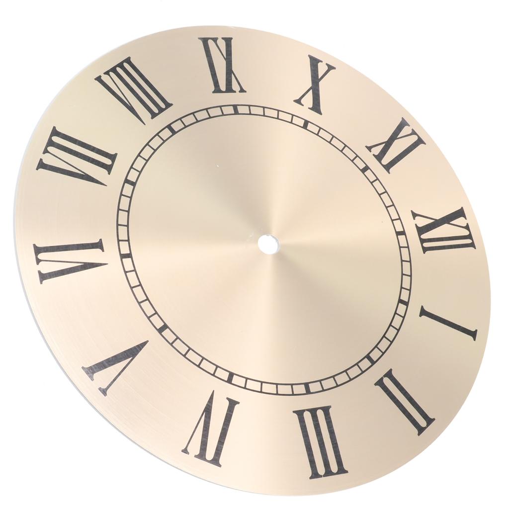 Aluminium Wall Clock For Dial Face Replacement 9.5 Inch 243mm with Roman Numeral for Quartz Clock Repair and Decoration