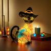 Cat Lamp LED Night Light Soft Warm Glow Halloween Design Energy-saving USB Tabletop Night Light Party Decoration