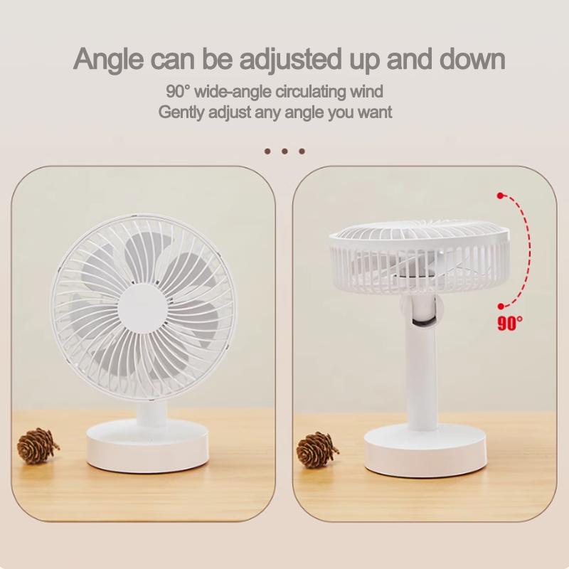 Mini Small Fan Up and Down Adjustment Desktop USB Office Desktop Electric Fan Portable Student Dormitory Plug-in Home Use