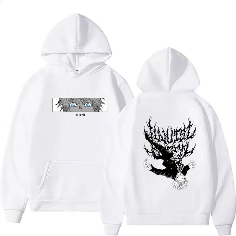 2025 Gojo Jujutsu Kaisen Printed Hoodie Autumn Winter Casual Harajuku Fashion Long Sleeve Sweatshirts Women Men Fleece Pullover