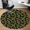 1pc Batman Signal Pattern Office Round Area Rug, Under Office Chairs Bedroom Living Room Home Decor, Room Deco, Available in Various Sizes055