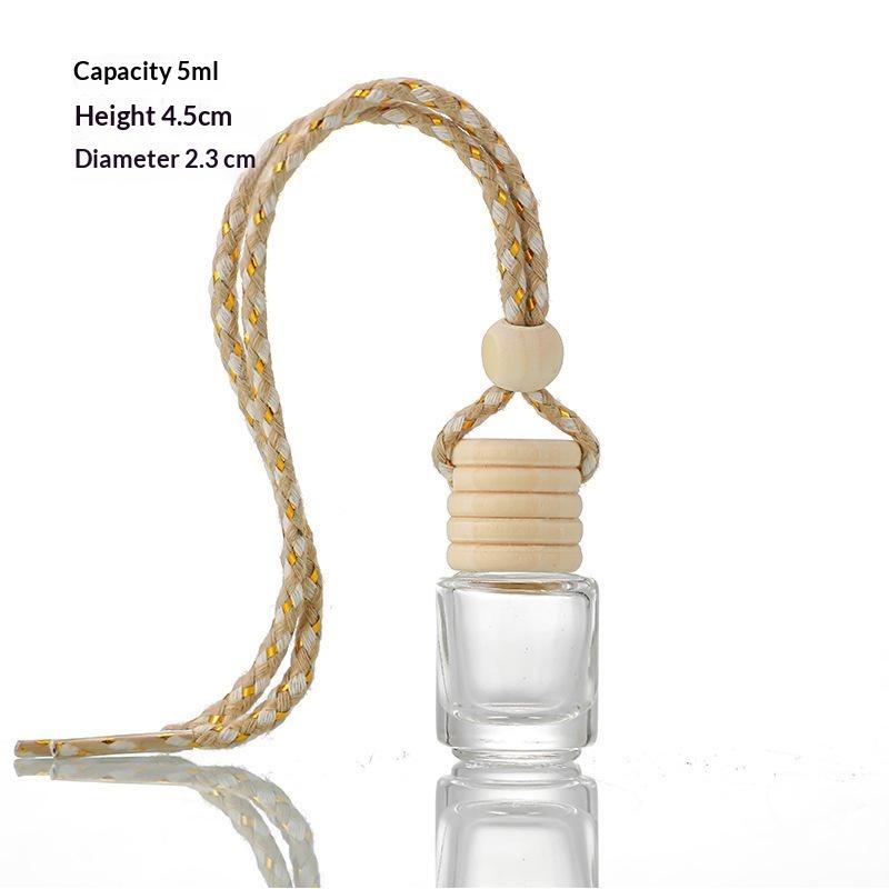 Empty Refillable Hanging Car Diffuser Bottles 21PCS 8ml Transparent Air Freshener Perfume Container Gift for Friends