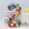 40 Inch Aluminum Foil Number Balloon Colorful 2024 New Year Large Size Balloon Celebration Decoration Party Supplies