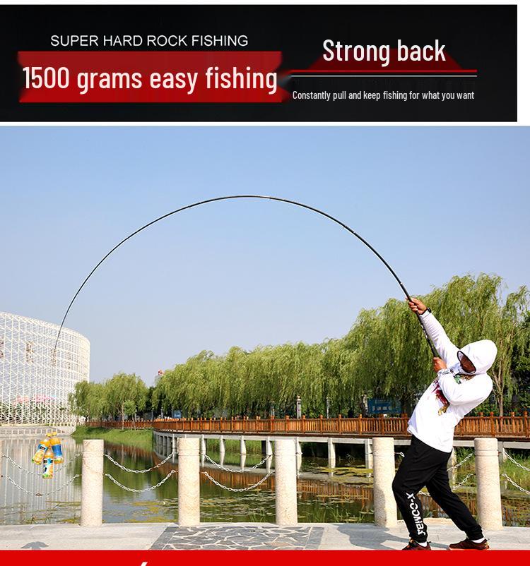 Hero Carbon Fiber Fishing Rod: Dual-Use for Hand-Held & Sea, Sizes 2.7m To 6.3m