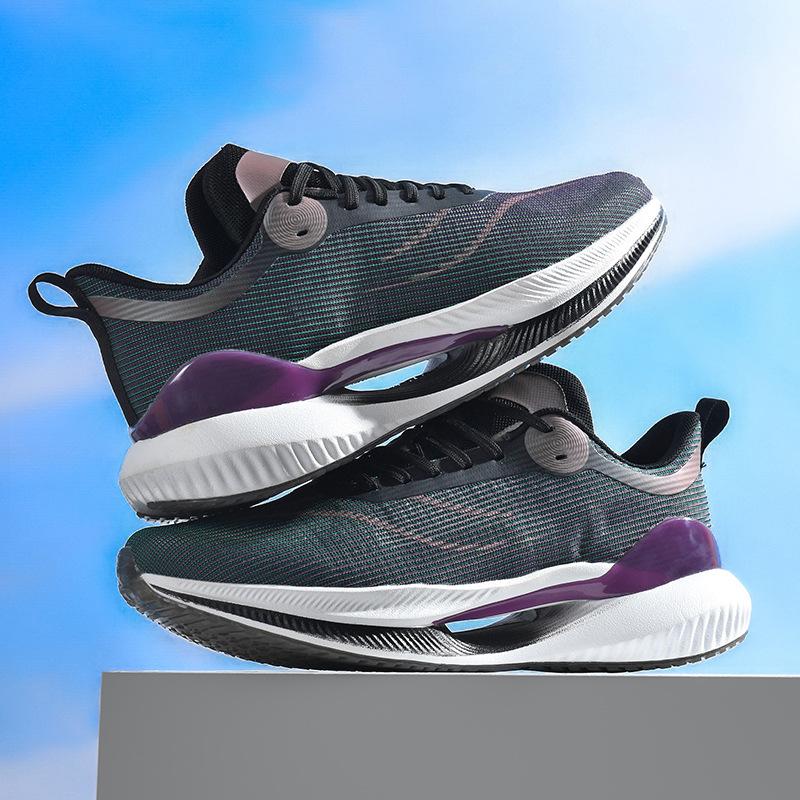 

2025 Новые кроссовки Jueying для бега Высококачественная дышащая сетка Ультралегкие 20 Амортизационная технология Кроссовки Кроссовки для бега Live 45 чёрный