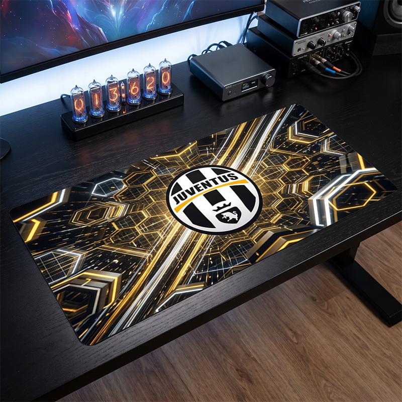 Tappetino per Mouse Grande Stampato Juventus FC, Tappetino Morbido in Gomma Antiscivolo per Scrivania da Gioco per Ufficio Laptop Computer Decorazione