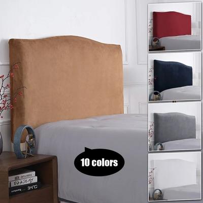 Velvet Solid Color Headboard Elastic Bed Head Cover Bedhead Cover All-inclusive Dust Cover Bed Back Wrapped Protection