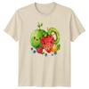 Kawaii Fruit TShirt Summer Aesthetic Gift For Him And Her