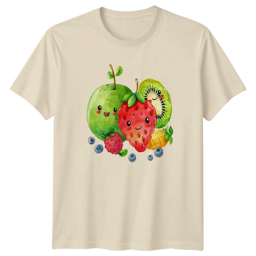 Kawaii Fruit TShirt Summer Aesthetic Gift For Him And Her