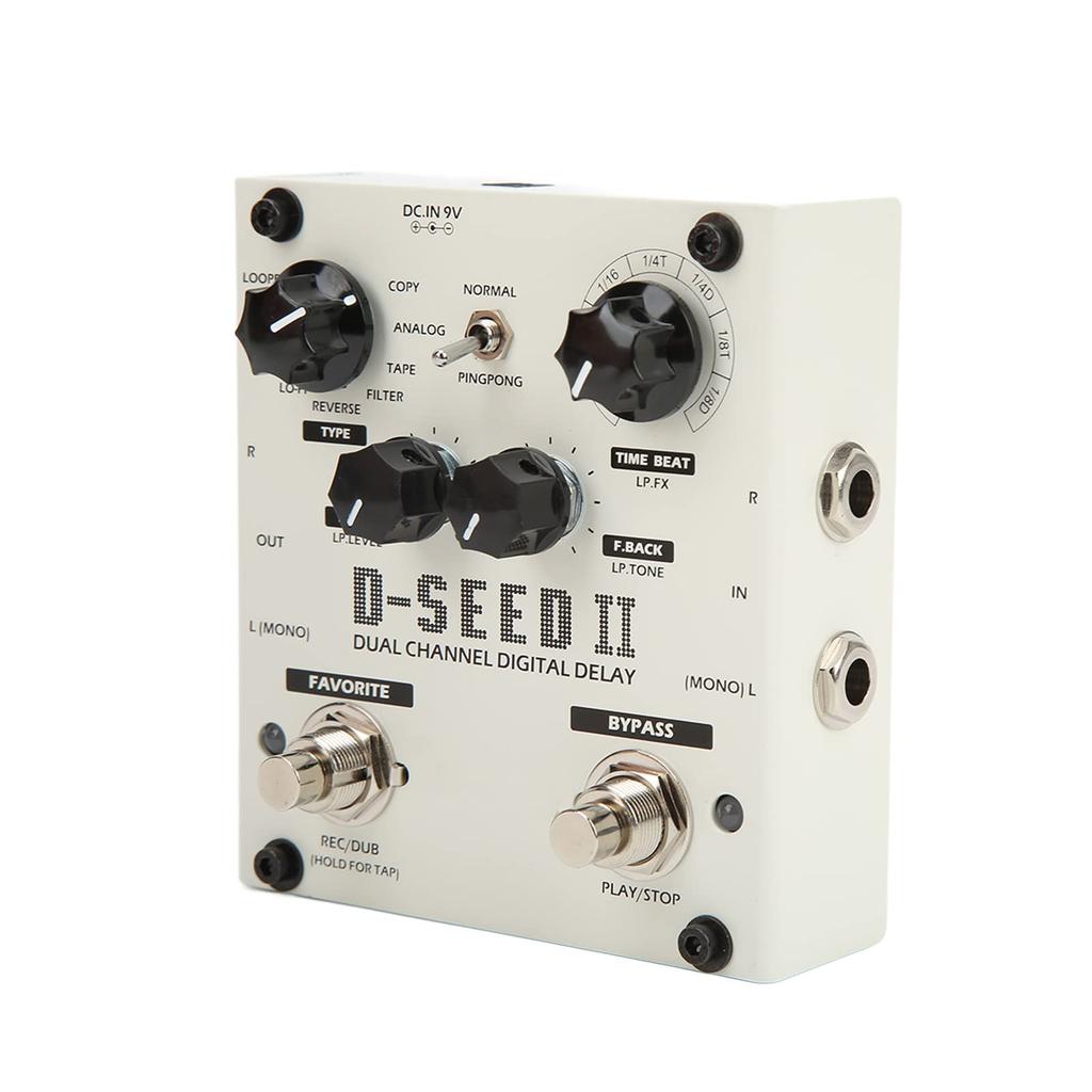 Hilitand Multi Pedal Effect 2 kanálový digitální Delay Stereo Looper pro elektrickou kytaru 8 režimů