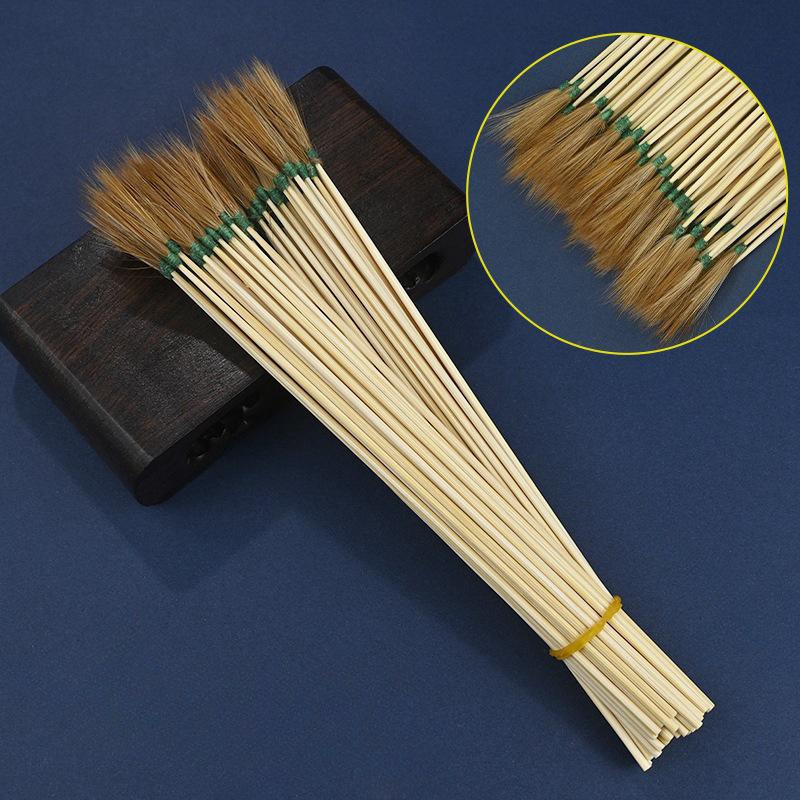 

10Pcs/Set Goose Earpick Wax Remover Curette Adult Bamboo Handle Ear Dig Tools Spoon Cleaner Stick Health Care Chicken feathers