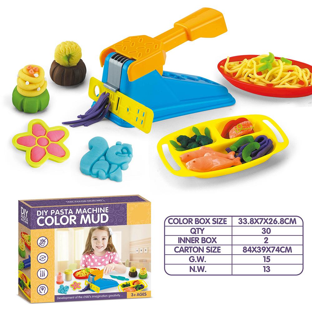 

Детский креативный игрушечный костюм для парикмахера «сделай сам», цветная грязь, игрушка для раннего обучения родителей и детей, подарок Noodle Machine - Medium