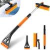 Extendable Pole Car Snow Brush Detachable Snow Scraper Snow Removal Tool  Automotive Use