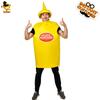 Halloween Adult Couples Mustard Ketchup Costumes, Adult Funny Role-playing Stage Costumes