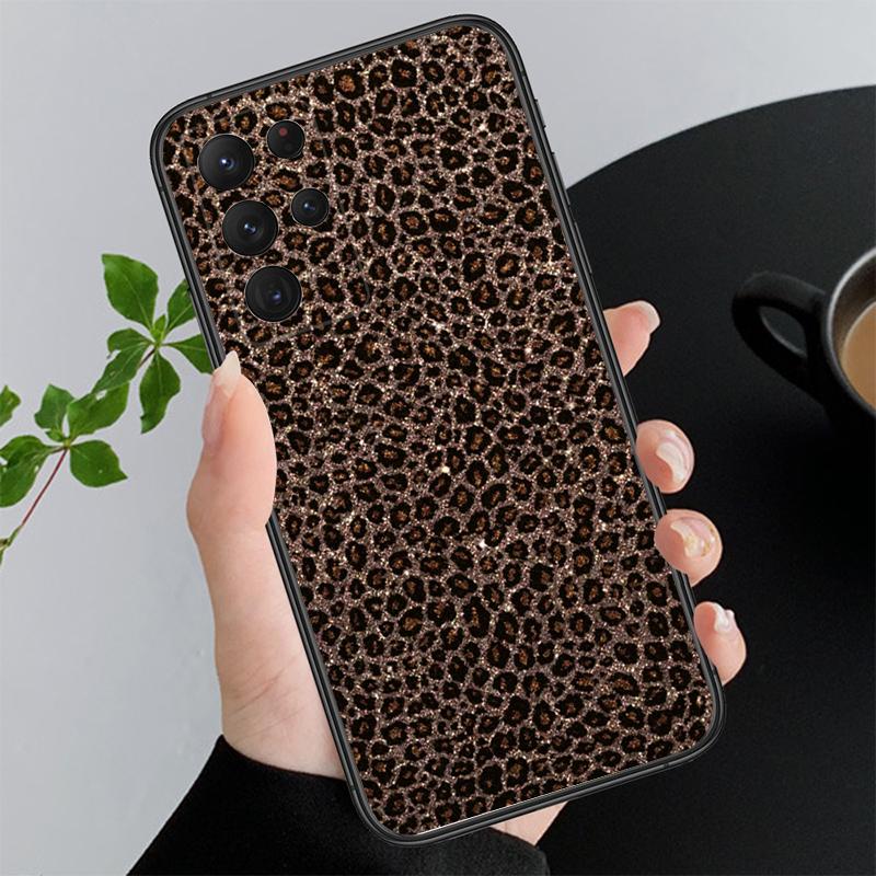 Leopard Animal Print Funda Phone Case For Samsung Galaxy S26 S25 S24 S23 S22 Ultra S23 S22 S25 Plus S24 FE S26Edge