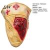 Halloween Costume Party Accessory Scary Nurse Masque, Horror Blood Latex Full Face Masque for Cosplay, Haunted House Prop, Theme Decoration