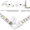 L Shape 5 Pins Connector 10mm Right Angle Corner Solderless Connector Clip for SMD 5050 RGBW RGBWW Fireproof Material 5 Conductor LED Strip Lights