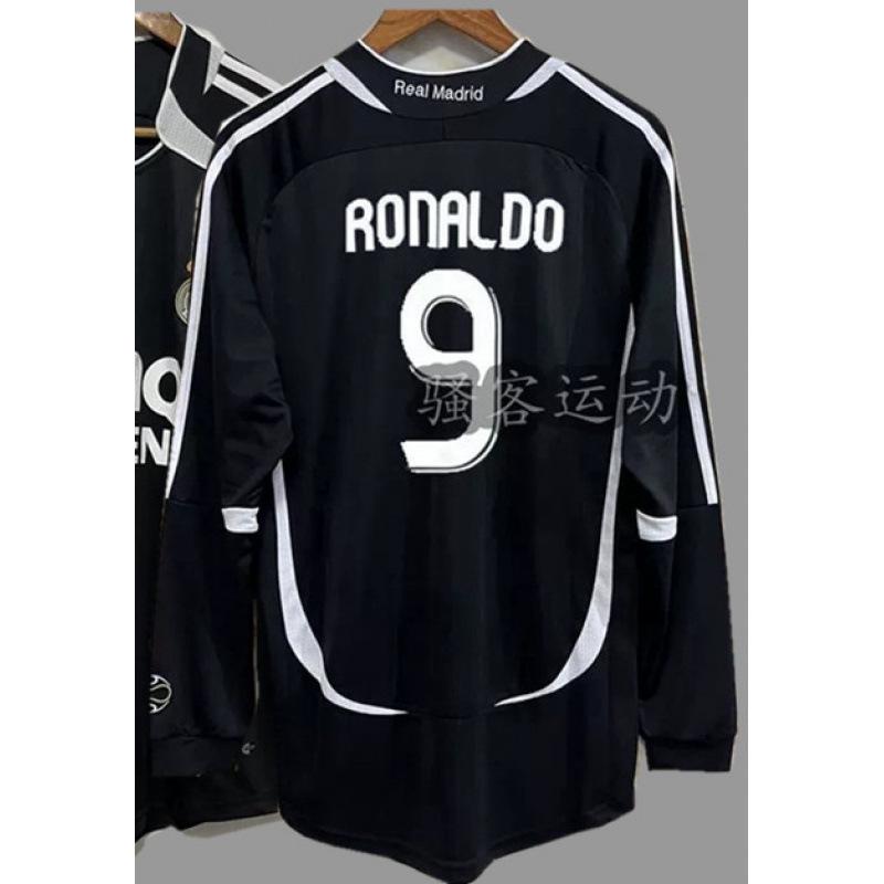 Vintage Jerseys, Soccer Uniforms, AC Ronaldo, Ronaldinho, Zidane, Long-sleeved Sportswear, National Team Uniforms