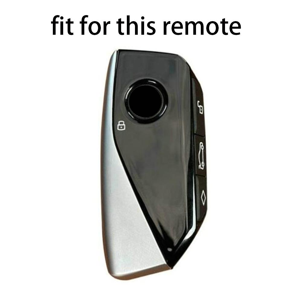 Silicone Holder Key Cover Accsesories For BMW X1 U11 Series 7 735i 740Li X7 I7 G07 LCI XM X1 2024 U 11 Car Key Case Keychain