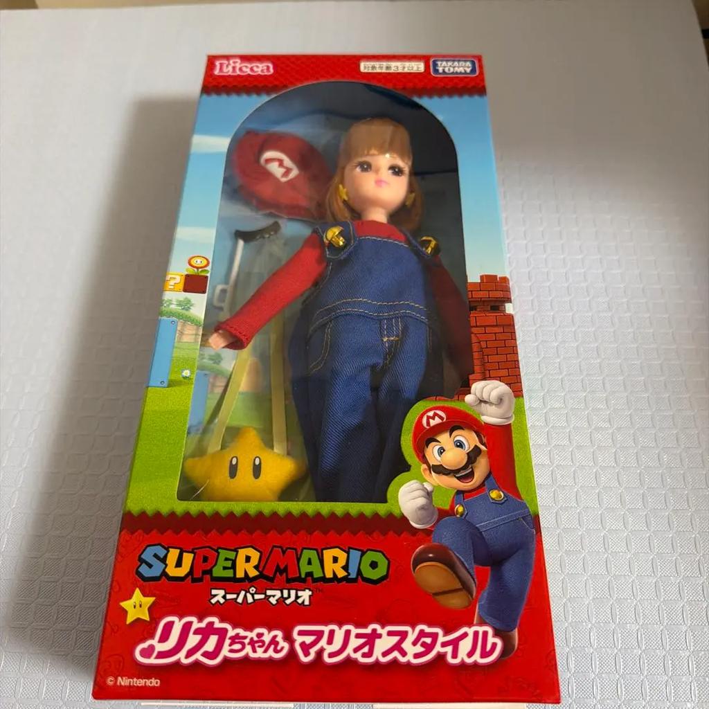 Takara Tomy Licca-chan Super Mario Princess Peach Style Doll 2 Set Japan