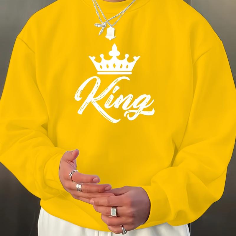 

Men s Crew Neck Sweatshirt, Great for Daily Use & Long-Term XXL жовтий