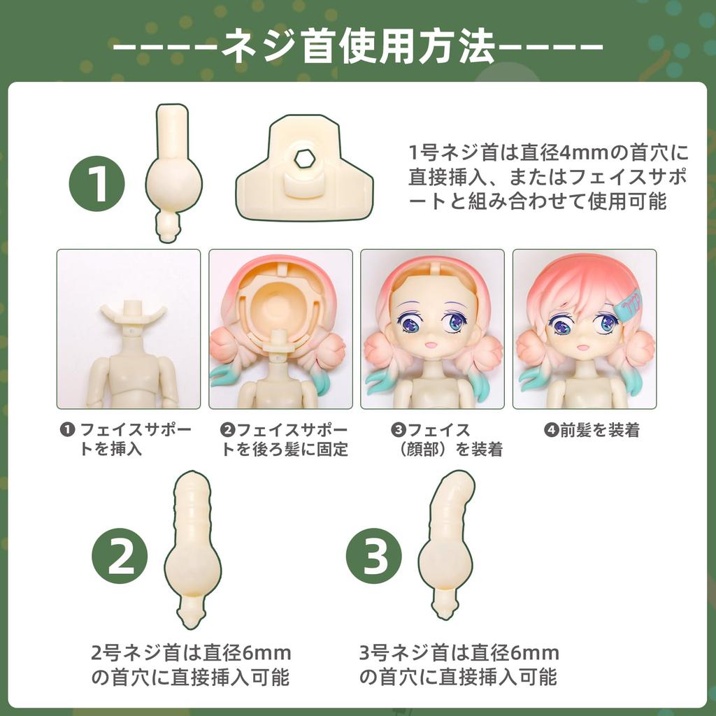 OB11 Doll Body 1/12 MJD Movable Doll Model Action Figure Normal Size Girl (Super White - 12cm)