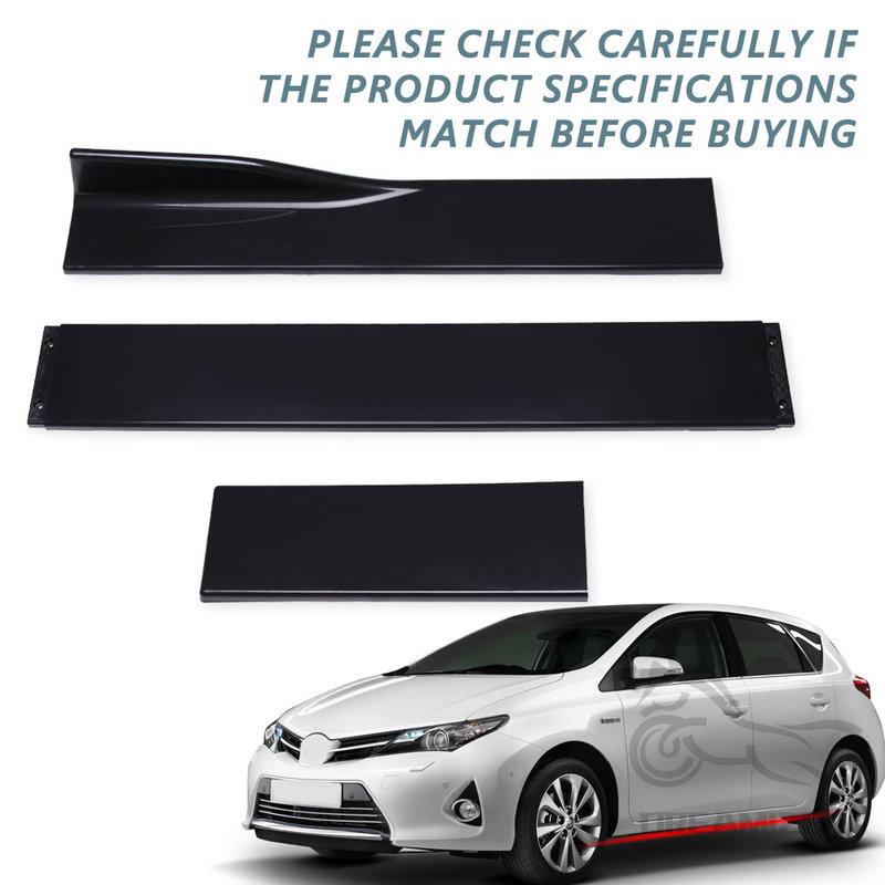 6PCS 2M Universal Side Skirts Extension Rocker Panels Lip Splitters For Chevy Chevrolet Camaro SS 2000-2022 Car Accessories