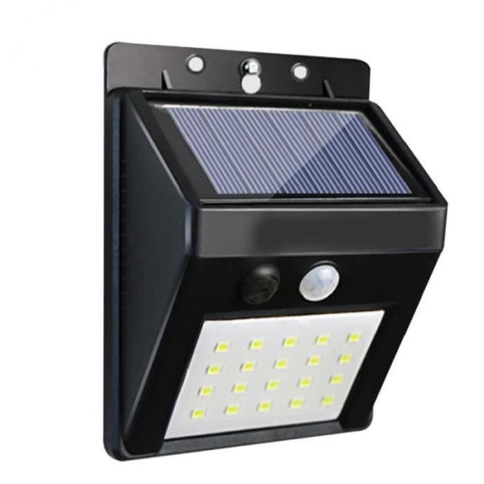 Solar Wall Light - ZF09277 - LED - Motion Sensor - Black - Outdoor