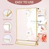 with Base Label Holder Transparent Menu Card Rack Wedding Numbers Stand  Party Wedding Decorations