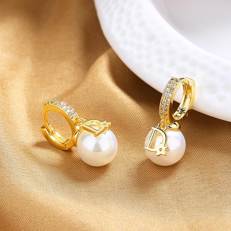 New 925 Sterling Silver AAA Zircon Stud Earrings For Women Fashion Exquisite Student Girlfriend Jewelry Accessories Heart GiftGood Product