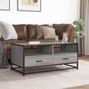 VidaXL Table basse sonoma gris 100x50x45 cm bois d'ingénierie et métal 848787