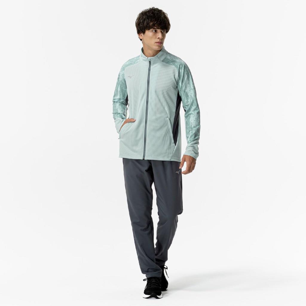 Mizuno Dry Aeroflow Hybrid Highly Breathable Training Citrus 32MCC031 Men's Jacket, Jersey, Green,