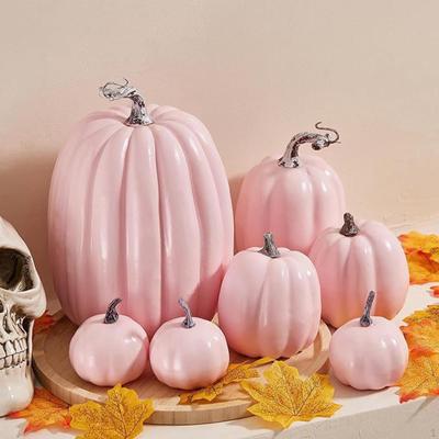 7 stück Künstliche Kürbisse Herbst Dekorative Display Leichte Schaum Handwerk für
