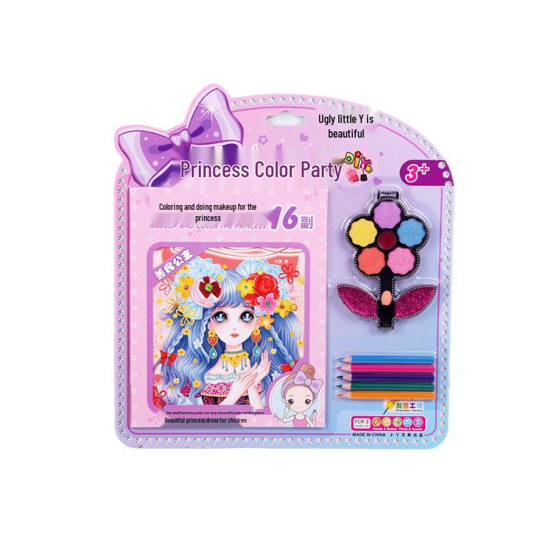Creative Makeup Toy: DIY Doodle Face & Watercolor Painting Set for Girls