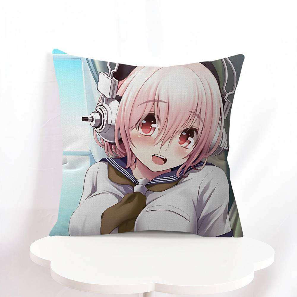 S-Super S-Sonico Pillow Gift Home Office Decoration Pillow Bedroom Sofa Car Cushion CoverPillow Case