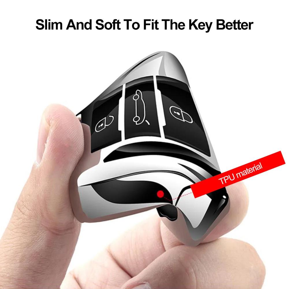 For Citroen C4 C4L CACTUS C3 C6 C8 For Peugeot 2008 3008 4008 307 208 308 408 508 Car Key Cover Case Bag Shell Accessories