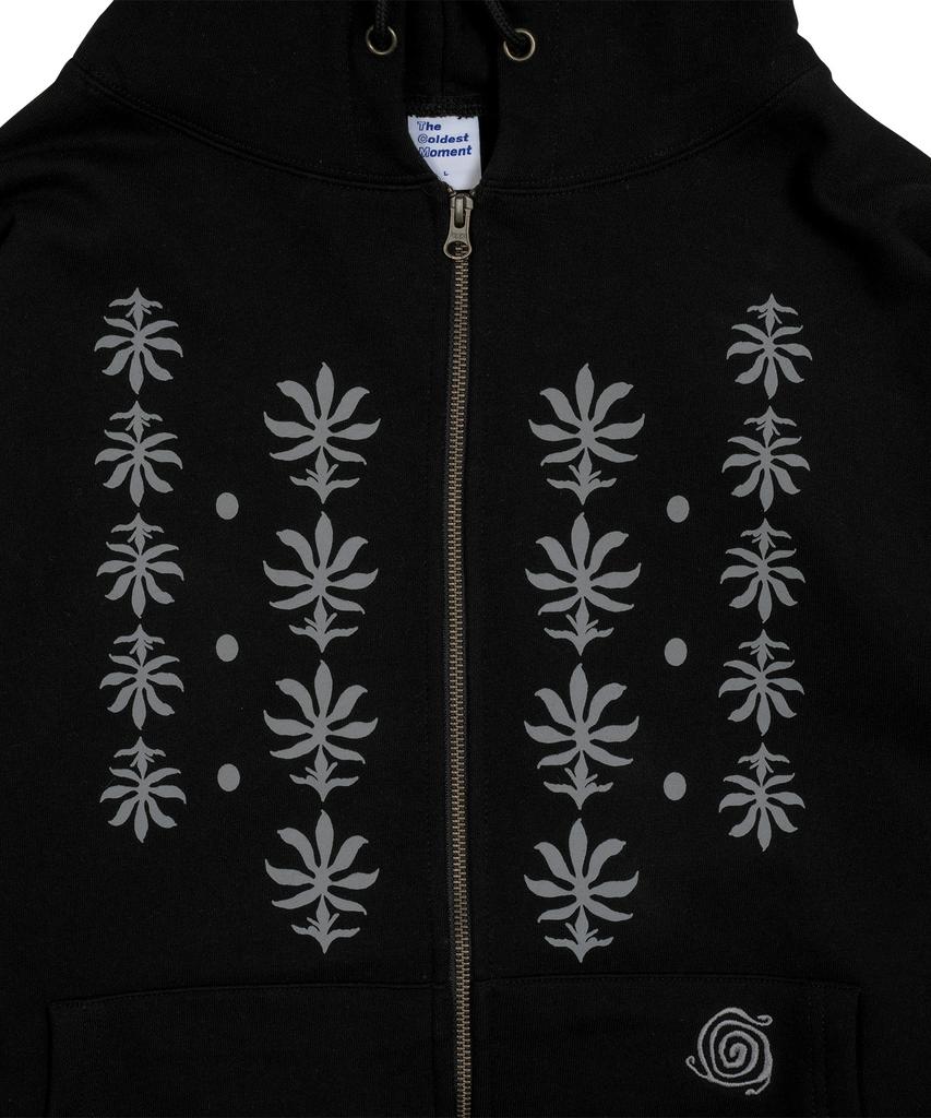 The Coldest Moment Tcm Ethnic Hooded Zip-Up (Black)