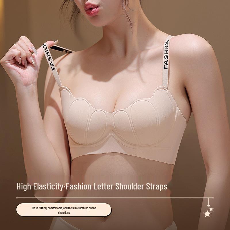 Beautiful Back Push-Up Bra: Lift and Support for Small Chests - Seamless, Wireless, Soft, and Cartoon-Style Design