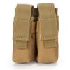 9MM Double Magazine Pouch Molle Vest Pouches Mag Holder Flashlight Holster Outdoor Hunting Accessories Waist Bag